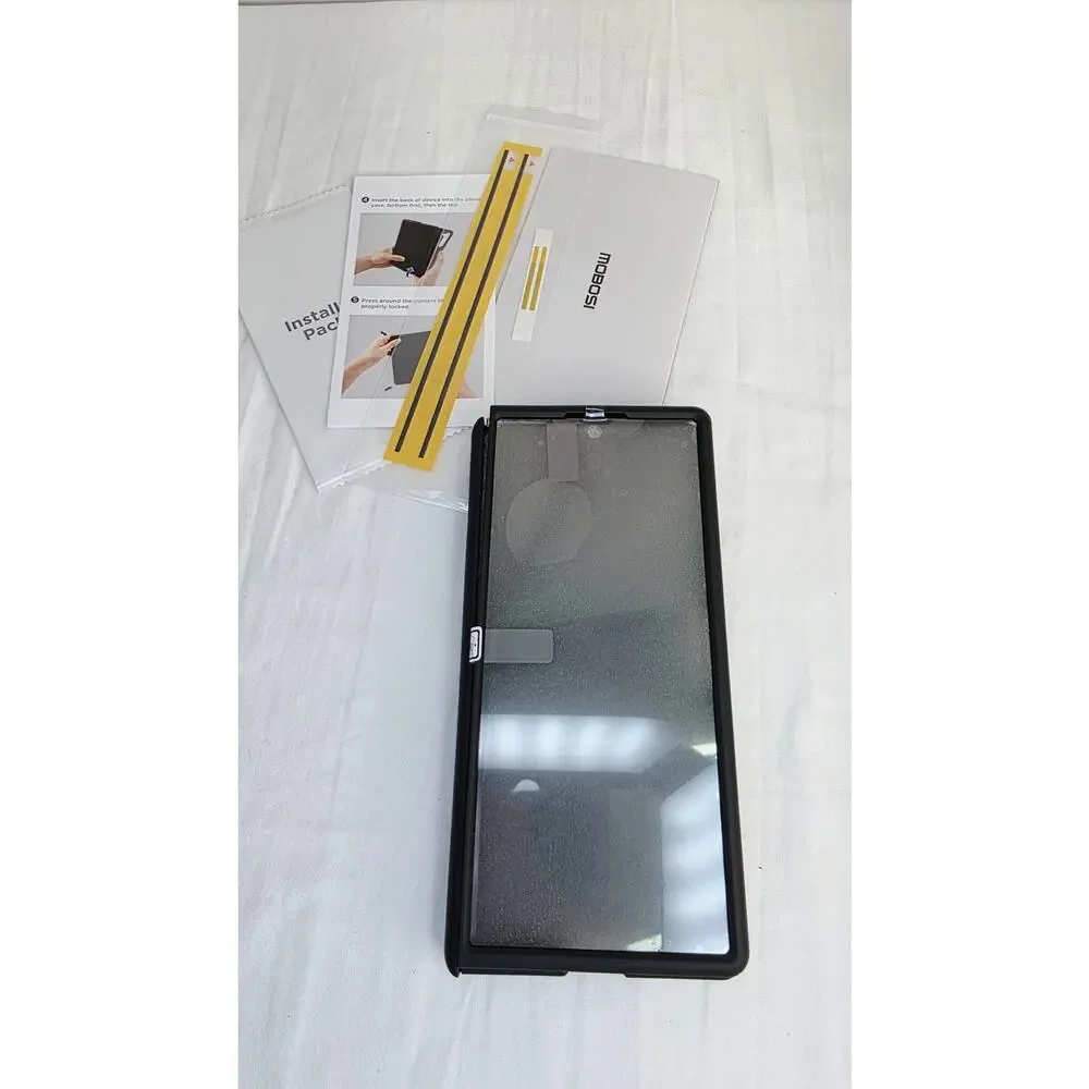 Black Magnetic Case for Galaxy Z Fold7 Privacy Screen Hinge Protection